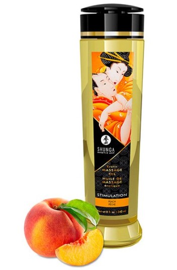 Shunga Massage Oil Stimulation Peach 240ml Shunga Massage Oil Stimulation Peach 240ml
