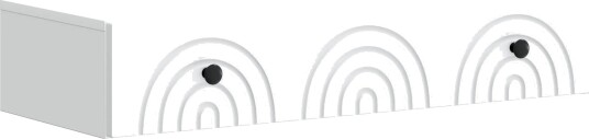 vidaXL Vegghengt Sidebord Hvit 87,5 x 34,5 x 17 cm Konstruert tre