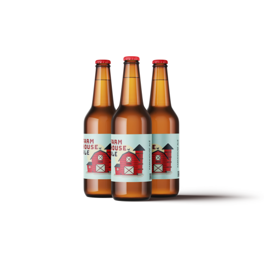 Farmhouse Ale Etikett 60 stk Passer til boks og flaske, 110 x 80 mm