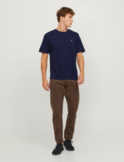 Jack & Jones Jjepaulos Tee Ss Crew Neck Noos - Navy - L Jack & Jones Jjepaulos Tee Ss Crew Neck Noos - Navy - L