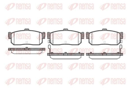 Bremseklosser REMSA 0366.22 Bremseklosser REMSA 0366.22