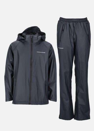 Swedemount Koster Rain Set Jr Navy/Navy 140 Sett Jakke + Bukse