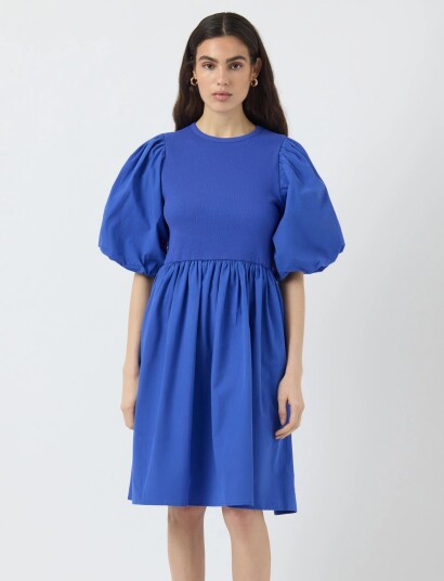 YAS Yasmiri 2/4 Dress   Ex   Blue   M
