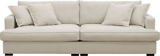 Rossita Lyx 3 seters ekstra dyp sofa i stoff Beige
