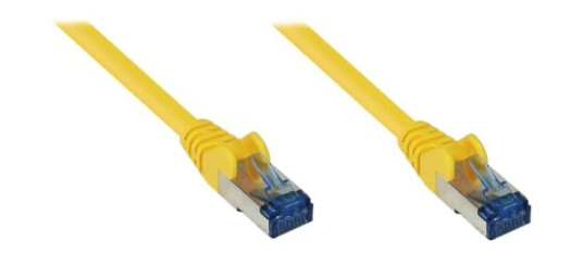 Good Connections Alcasa Good Connections Patch-Kabel Rj-45 M Rj-45 M 0.5 M Paare In Metallfolie Pimf Kategorie 6A Halogenfrei Gelb 8060-H005y