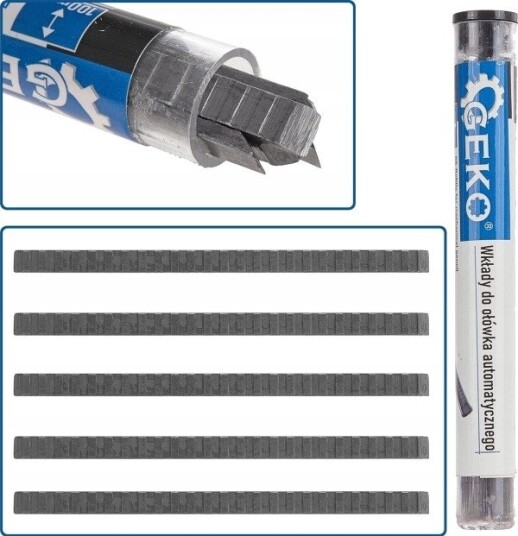 Geko Minesett Til Automatisk Blyant 100×2 Mm, 5 Stk.