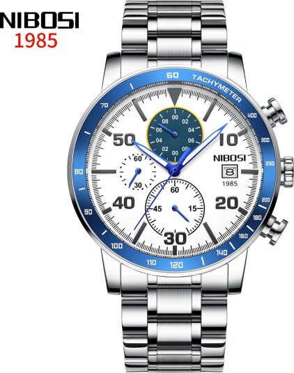 Nibosi Avalon Silver White Blue