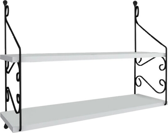Decormet Vegghylle 2 Hyller - Hvit