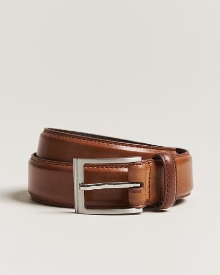 Loake 1880 Philip Leather Belt Cedar
