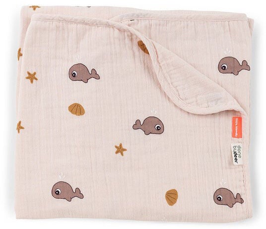 Done by Deer Babyteppe muslin Wally Pink