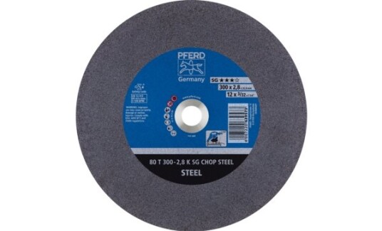 Pferd 80 T 300-2,8 K Sg Chop Steel/32,0, Stål, Pferd, 3,2 Cm, 30 Cm, 5100 Rpm, 20 Styck Pferd 80 T 300-2,8 K Sg Chop Steel/32,0, Stål, Pferd, 3,2 Cm, 30 Cm, 5100 Rpm, 20 Styck