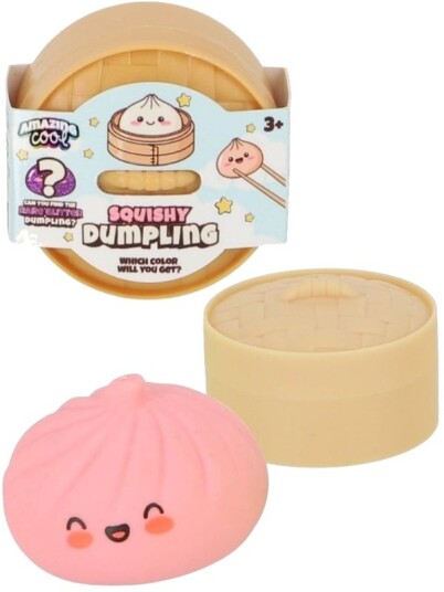 Squishy Dumplings 6cm Sensorisk Klemmeleke I Boks