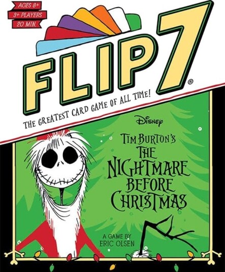 Flip 7 The Nightmare Before Christmas Kortspill