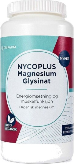 Nycoplus Magnesium Glysinat Kaplser 120 stk