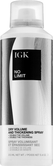 IGK No Limit Dry Volume & Thickening Finishing Spray 203 ml