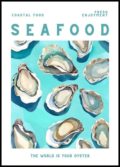Seafood Plakat / 70x100cm