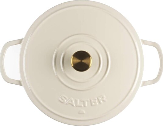 Salter Chester lav st??pejernsgryte 2,8L 30 cm ??? kremfarget