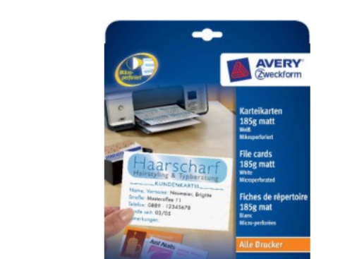 Avery C32254 25 Hvit Laser/Blekkskriver 8 Ark 200 Stykker