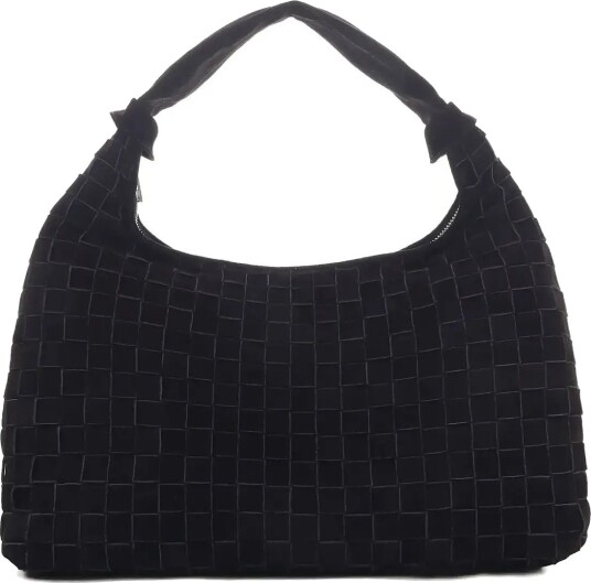 Nunoo Maxi Dandy Braided Suede Black   Black   ONE SIZE
