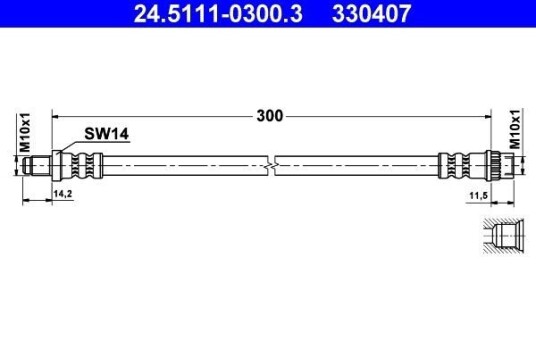 Bremseslange ATE 24.5111-0300.3