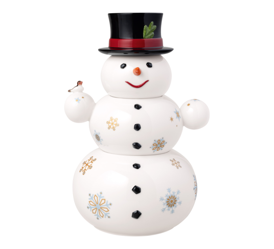 Villeroy & Boch Christmas Toys Memory kakeboks snømann 3 deler Villeroy & Boch Christmas Toys Memory kakeboks snømann 3 deler