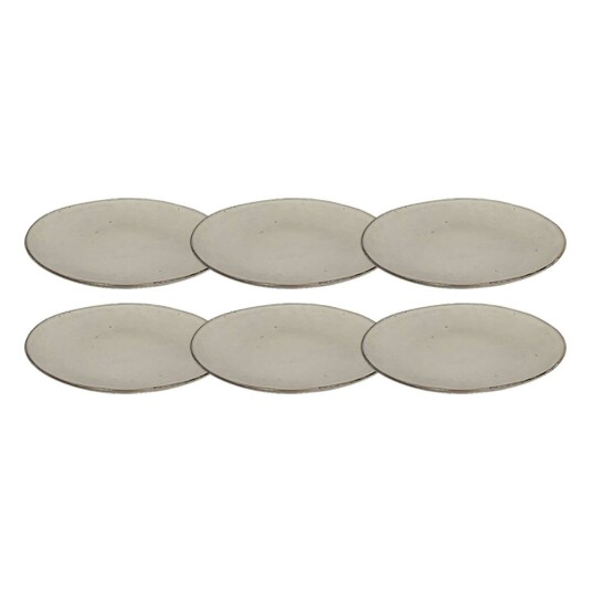 Broste Copenhagen Nordic Sand Plate 26 cm 6 Pcs