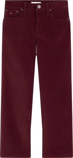 Tommy Hilfiger Relaxed Fit Cord Pant Burgundy 152