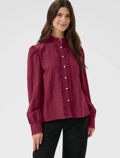 Cream Crpia Shirt - Burgundy - 42 Cream Crpia Shirt - Burgundy - 42