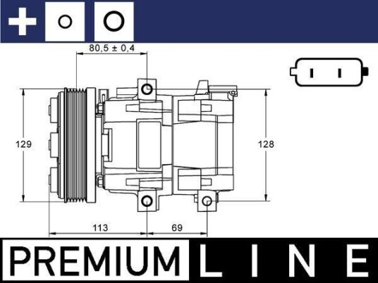 MAHLE ACP 88 000P AC-kompressor