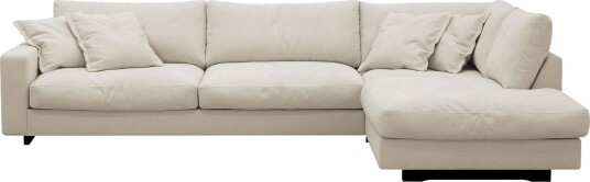 Valencia Ekstra Dyp 4 seters sofa med Sjeselong Høyre Beige Valencia Ekstra Dyp 4 seters sofa med Sjeselong Høyre Beige