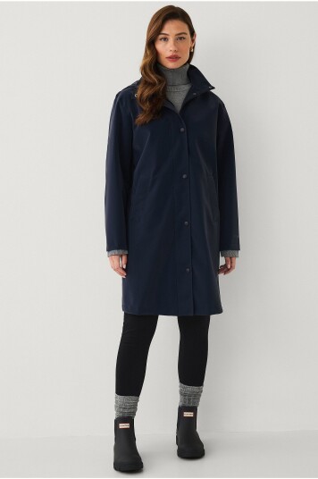 Áhkká Regnjakke Rain Waist Stretch Parka Blå Áhkká Regnjakke Rain Waist Stretch Parka Blå