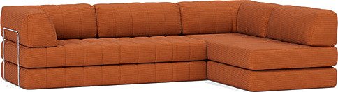 CozyPad L formet sovesofa med armlener B 6002780