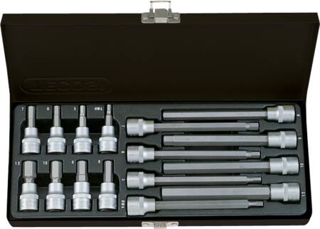 Tecos Toppesæt ?" 16 Dele Korte Og Lange Unbrako® Fra 4 Til 12Mm