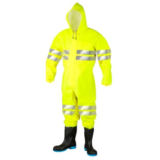 Dolfing Druten S5 Flammehemmende Hi-Vis Kjeledress med Vernesko Størrelse 40 Fl. Gul