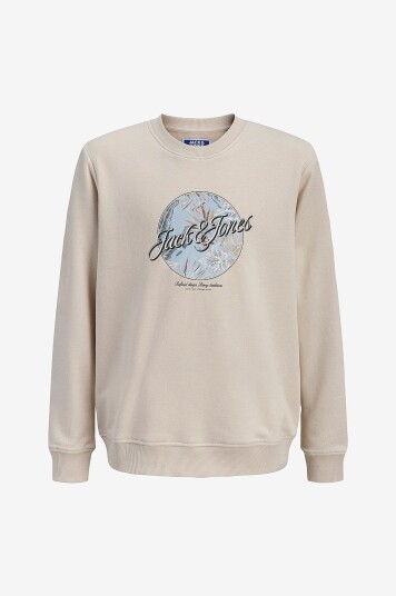 Jack & Jones Junior Sweatshirt jjonolulu Sweat Crew Neck Jnr Grå