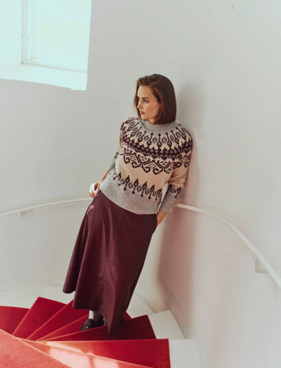 FREE/QUENT Fqharley-Skirt - Burgundy - XS
