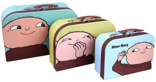 Barbo Toys Alfons Åberg Koffert Sett 3-Pack