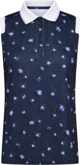 Röhnisch Deni Sleeveless Poloshirt Navy L