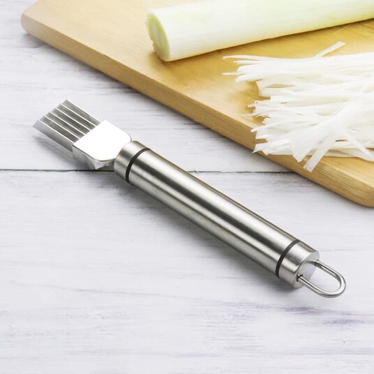 Inf 2 pakke Strimle Silk kniven grønnsaksløk og Hvit Løksskjærer Inf 2 pakke Strimle Silk kniven grønnsaksløk og Hvit Løksskjærer