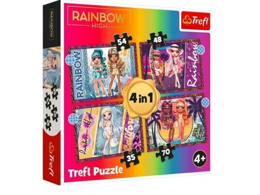 Puzzle 4in1 Fashionable Rainbow High Dolls Puzzle 4in1 Fashionable Rainbow High Dolls