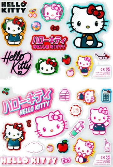 Paladone Hello Kitty Puffy Gadget Klistremerker Paladone Hello Kitty Puffy Gadget Klistremerker