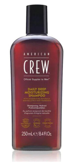 American Crew Fuktighetsgivende Sjampo 250ml for Normalt til Tørt Hår, Silikonfri og Vegansk American Crew Fuktighetsgivende Sjampo 250ml for Normalt til Tørt Hår, Silikonfri og Vegansk