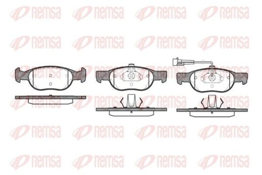 Bremseklosser REMSA 0588.11 Bremseklosser REMSA 0588.11