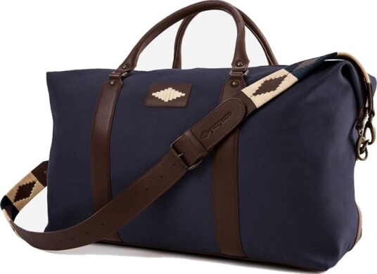 Caballero Large Travel Bag Navy Canvas