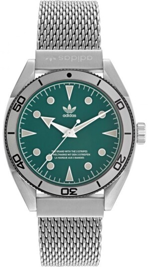 Adidas Herreklokke AOFH22005 Fashion Edition Grønn/Stål Ø42 mm