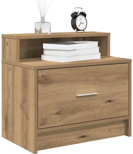 Nattbord med skuff artisan eik 51x31x47 cm 8721158575630