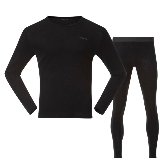 Bergans Allround Merino Underställ Set Herr Svart XXL 2XL