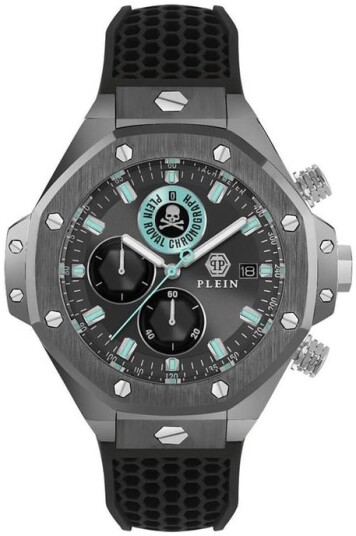 Philipp Plein Herreklokke PWLFA0125 Newness Grå/Gummi Ø45 mm Philipp Plein Herreklokke PWLFA0125 Newness Grå/Gummi Ø45 mm