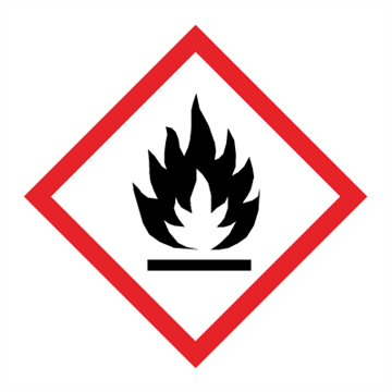 Jo Safety GHS 02 faresymbol Brannfarlig 100 x mm 250 stk etiketter på rull 132421