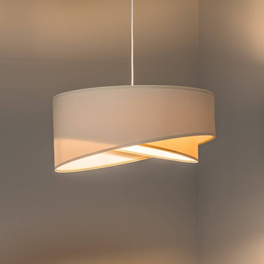 Maco Design Vivien pendellampe tofarget beige/hvit